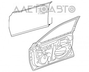 Дверь голая передняя левая Lexus ES250 ES300h ES350 19-26
