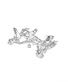 Подрамник передний Jeep Cherokee KL 19-23 2.0T AWD