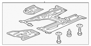 Protecția motorului Acura ILX 13-15
