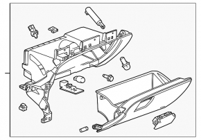 Перчаточный ящик, бардачок Chevrolet Impala 14-20 черный
