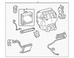 Печка в сборе Lexus ES300h ES350 13-18 2 части