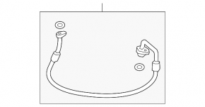 Трубка кондиционера компрессор-печка третья Audi A4 B9 17-25 2.0T короткая r134a