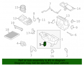 Клапан печки кондиционера Ford Flex 09-12