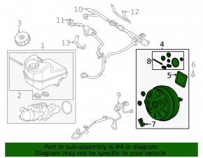 Вакуумный усилитель Ford Escape MK4 20-26 2.0T
