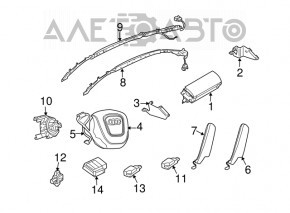 Cablu volan Audi Q7 4L 10-15