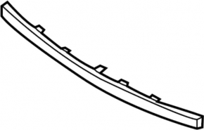 Молдинг хром переднего бампера Infiniti FX35 FX45 03-08