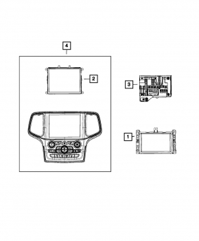 Modul radio navigație GPS Jeep Grand Cherokee 14-22