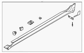 Порог правый Kia K5 25-26