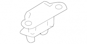 Петля двери багажника левая Nissan Rogue 08-15