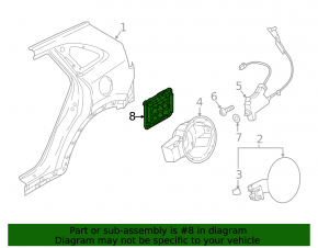 Щиток вентиляции левый Kia Niro 21-22 EV