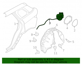 Корпус лючка бензобака Land Rover Range Rover Evoque 12-19