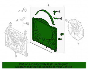 Difuzor radiator Land Rover Range Rover 13-21 3.0, 5.0