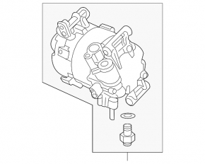 Компрессор кондиционера Honda CRV 17-19 2.4