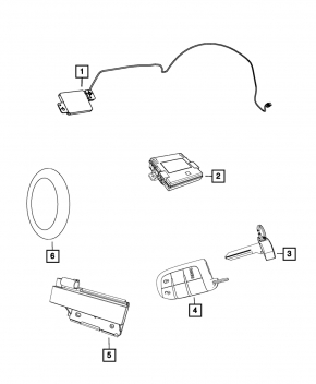 Keyless Entry Receiver Mopar Jeep Grand Cherokee 14-15
