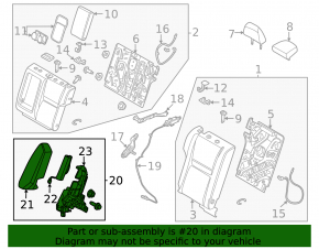 Подушка безопасности airbag заднего левого сиденья Nissan Rogue 21-26