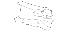 Deflector radiator stânga Porsche Panamera 10-16 4.8
