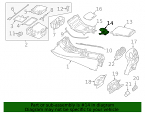 Încuietoare cotieră consolă centrală Mercedes W213 E 17-20, piele neagră