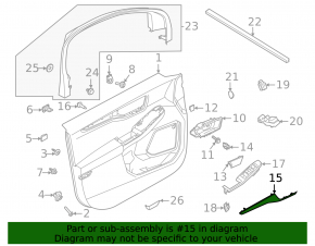Panou decorativ ușă dreapta față pentru Ford Escape MK4 20-22 gri
