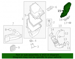 Rezonator de aer BMW X5 G05 24-26 3.0T