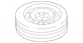 Запасное колесо докатка R19 Volvo XC90 16-22 235/55R19