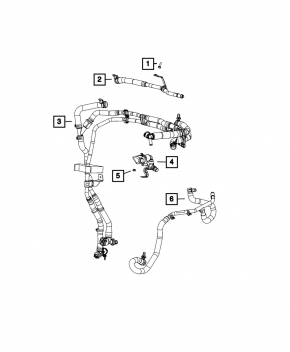 Трубки системы охлаждения Jeep Grand Cherokee WL 22-26 PHEV