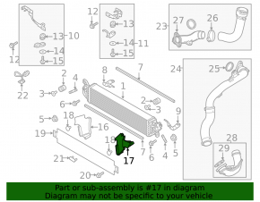 Дефлектор радиатора левый нижний Mazda CX-5 19-25 2.5T