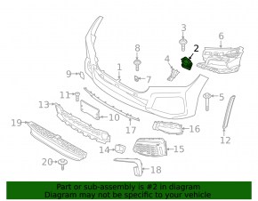 Крепление переднего бампера правое внутреннее BMW 7 G11 G12 20-22