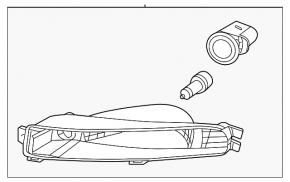Поворотник правый VW Beetle 17-19
