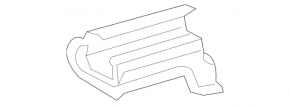 Capac glisant scaun șofer față dreapta Mercedes C-class W205 15-21 negru