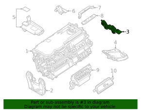 Кронштейн инвертора верхний Toyota Sienna 21-26