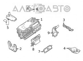 Кронштейн инвертора верхний Toyota Sienna 21-26