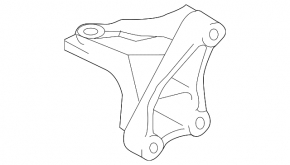 Кронштейн подушки двигателя нижний правый Toyota Camry v50 12-14 2.5, hybrid usa тип 2