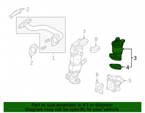 Клапан ЕГР Honda Accord 16-17 рест hybrid