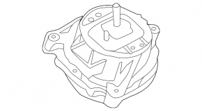 Подушка двигателя левая BMW 3 F30 16-18 N55 B58