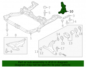 Цапфа передняя левая Subaru Legacy 15-19