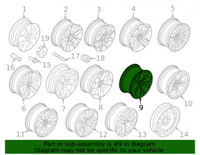 Disc roată R20 BMW X6 E71 08-14 20"-(stil 336) offset 37mm