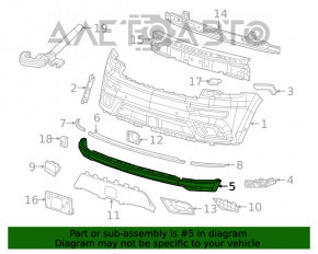Bornă bară față pentru mulaje Jeep Grand Cherokee WK2 17-21