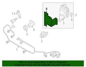Suport radar dreapta Audi Q5 80A 21-24