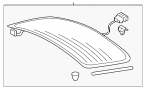 Стекло двери багажника Audi A5 F5 18-25 5D тонировка