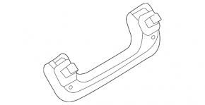 Mâner plafon spate dreapta Audi A3 22-26 gri