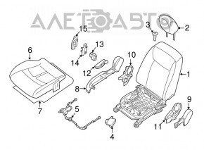 Occupant Sensor Nissan Leaf 13-15