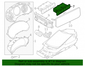 Блок кнопок передней панели нижний Mazda CX-50 23-26 без электро двери багажника