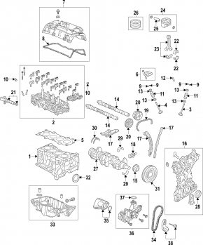 Блок цилиндров голый Honda Civic X FC 16-21 K20C2 2.0