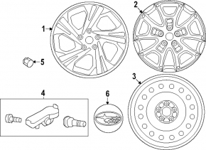 Roată de rezervă R17 Subaru Forester 25-26 145/80