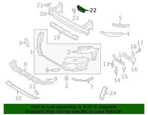 Suportul pentru bara de protecție față, aripa stângă Audi Q7 16-19, nou, original