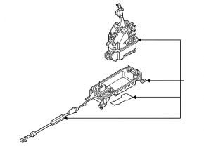 Шифтер КПП VW Tiguan 18-22