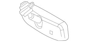 Oglindă interioară pentru Toyota Camry v70 18- cu control și auto-întunecare