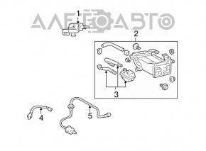Sonda lambda stânga a doua pentru Lexus IS250 IS350 06-13
