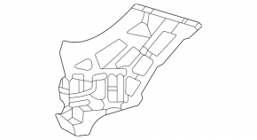 Кронштейн переднего бампера левый Mercedes W167 GLE 350 450 20-23