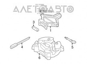 Ключ балонный гаечный Ford Focus MK3 11-18 складной